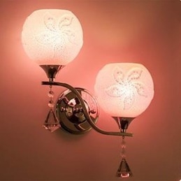Krystallvegglampe