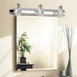 Moderne Vegglampe Med Glassbobleskjerm I Speilfrontstil