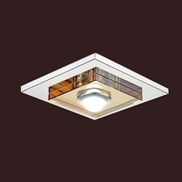 Amber Crystal Taklampe Med 1 Lyskilde, Innfelt