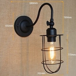 Dekorativ Vegglampe I Amerikansk Landstil