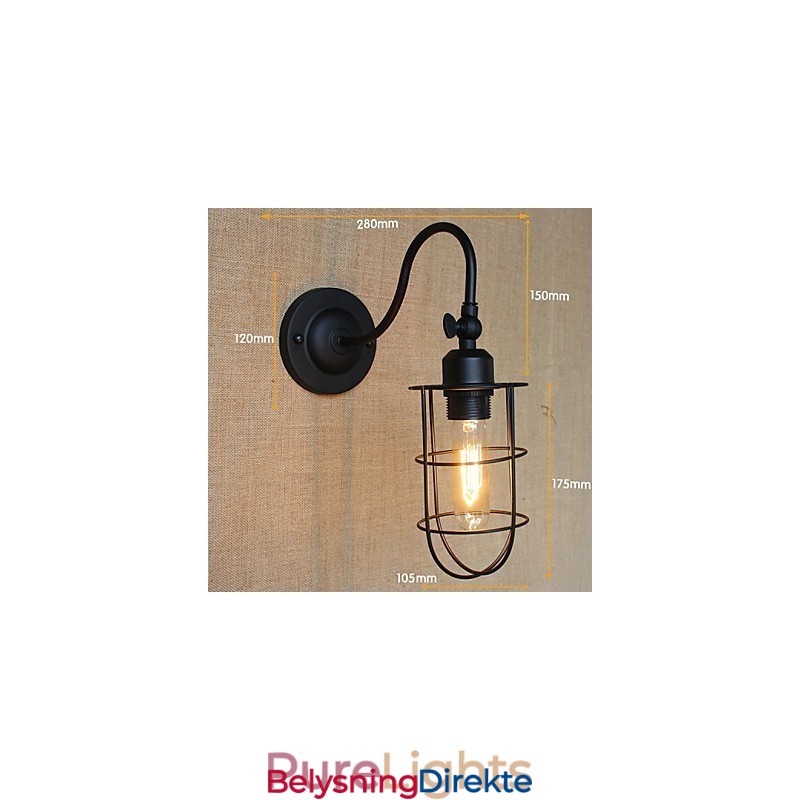 Dekorativ Vegglampe I Amerikansk Landstil