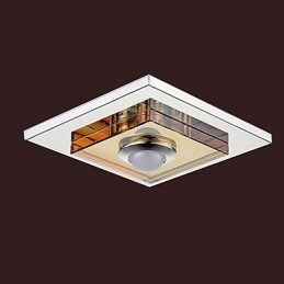 Amber Crystal Taklampe Med 1 Lyskilde, Innfelt