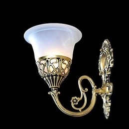 Vegglampe I Bronse, Moiré-Glass, Europeisk, Retro, Klassisk, 220V