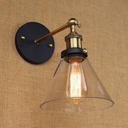 Industriell Klokketype Amerikansk Landlig Dekorativ Vegglampe