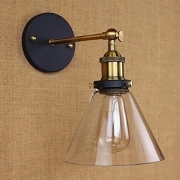 Industriell Klokketype Amerikansk Landlig Dekorativ Vegglampe