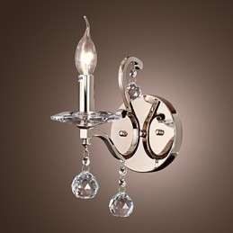 Krystalllys Vegglamper Moderne Samtids Metall