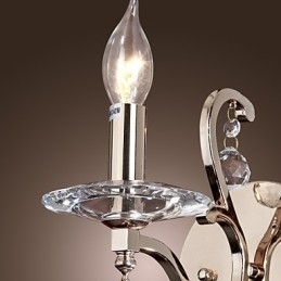 Krystalllys Vegglamper Moderne Samtids Metall