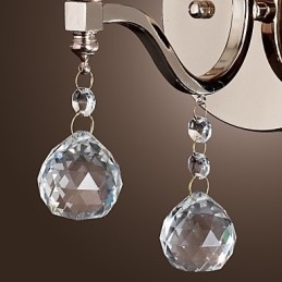 Krystalllys Vegglamper Moderne Samtids Metall