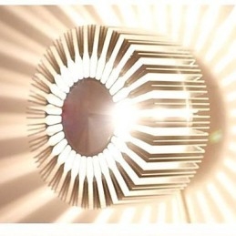 Embed Rund Solsikketype Aluminiumsprojeksjonsvegglampe