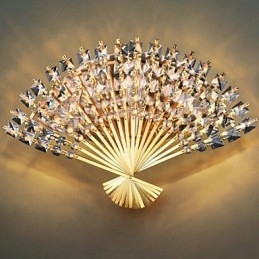 Valentinsdag Viften Veggdekorasjonsgaver Moderne Og Inngått Krystallvegglampe