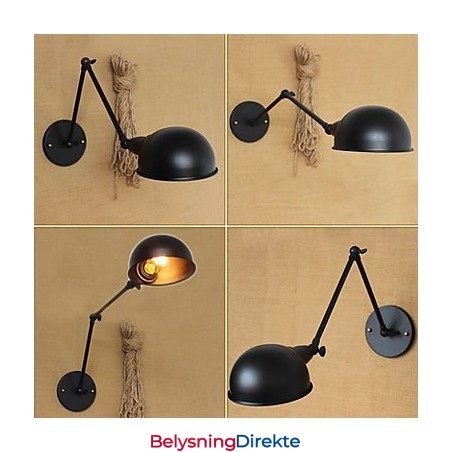 Industriell Stil Retro Dobbel Lang Arm En Enkel Personlighet Syker Nattbordsspisestue Dekorativ Vegglampe