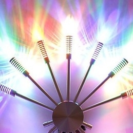 Moderne Vegglampe Med Spredende Lysdesign Til Vifteformet Lys I 7 Retninger