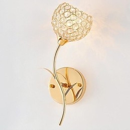 Krystall Vegglampe Moderne Samtids Metall