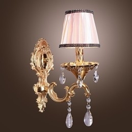 Elegant Krystallvegglampe I Rosa