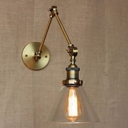 Industriell Stil Retro Vintage Butikker Soverom Moderne Kirkesal Dekorert Bronse Vegglampe