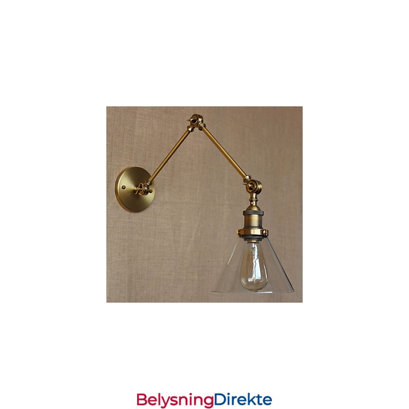 Industriell Stil Retro Vintage Butikker Soverom Moderne Kirkesal Dekorert Bronse Vegglampe