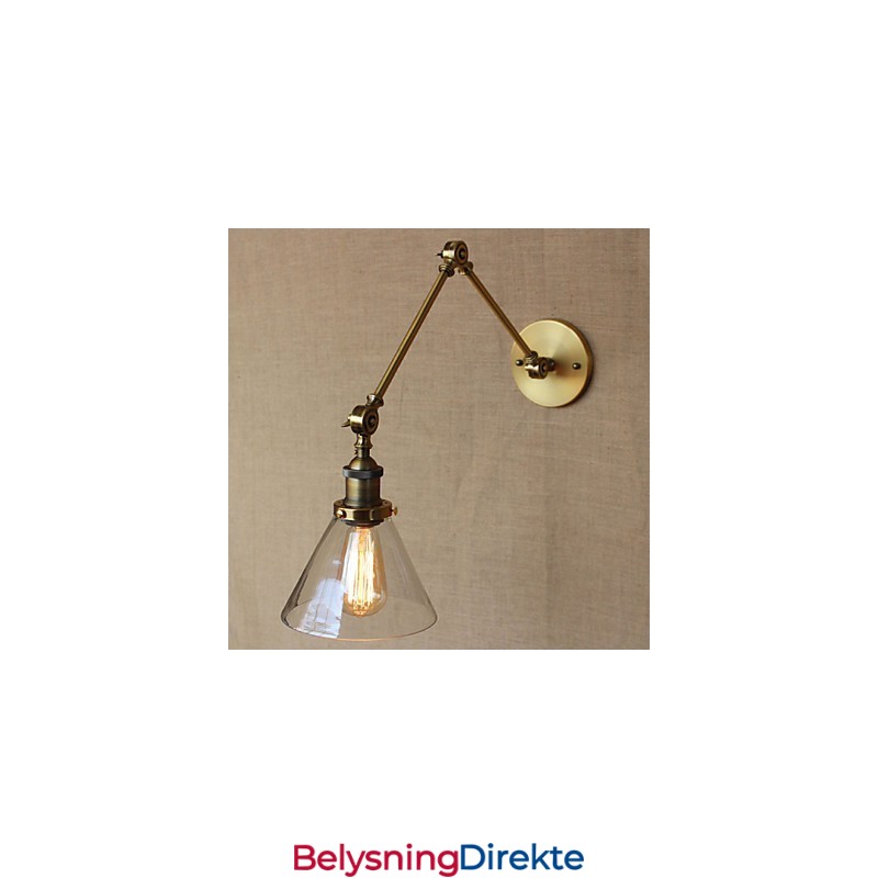 Industriell Stil Retro Vintage Butikker Soverom Moderne Kirkesal Dekorert Bronse Vegglampe