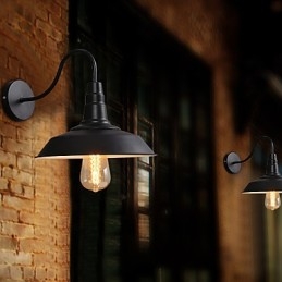 Gjenoppretting Av Gamle Måter Er Den Gamle Gatelykten Balkonggang Smijernspotte Vegglampe