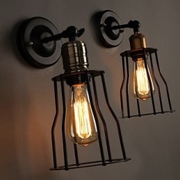 Kreativ Sengens Hode I Titanmetall Vegglampe