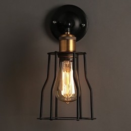 Kreativ Sengens Hode I Titanmetall Vegglampe