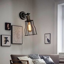 Kreativ Sengens Hode I Titanmetall Vegglampe