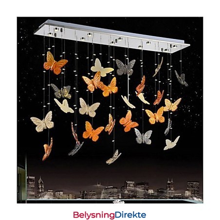 Lampe Anheng Sommerfugl Krystalllampe