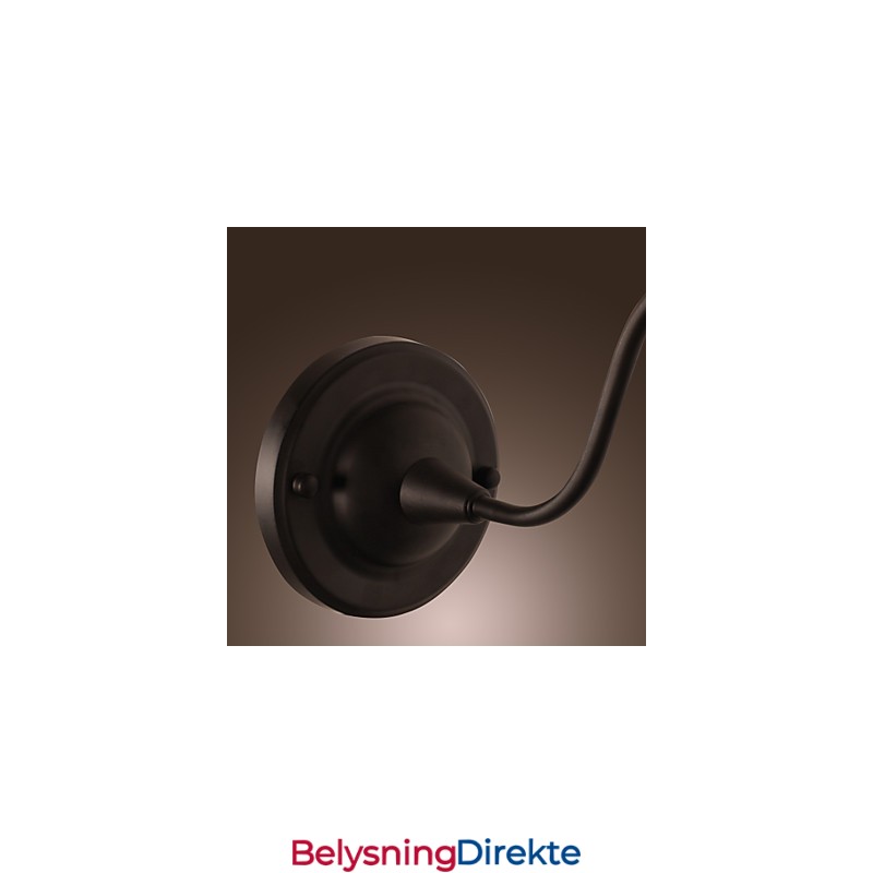 Kunstnerisk Vegglampe Med Retro Metallskjerm Og Brakett