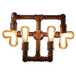 Retro Barvegglampe I Jern, Mini-Stil, Rustikk Hyttemetall
