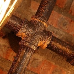 Retro Barvegglampe I Jern, Mini-Stil, Rustikk Hyttemetall