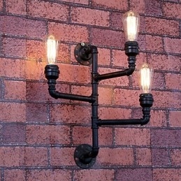Mini-Vegglampe I Rustikt Metall I Hyttestil