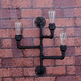 Mini-Vegglampe I Rustikt Metall I Hyttestil