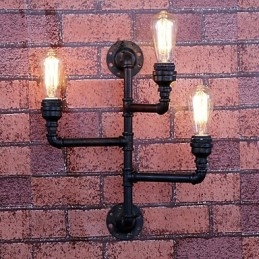 Mini-Vegglampe I Rustikt Metall I Hyttestil