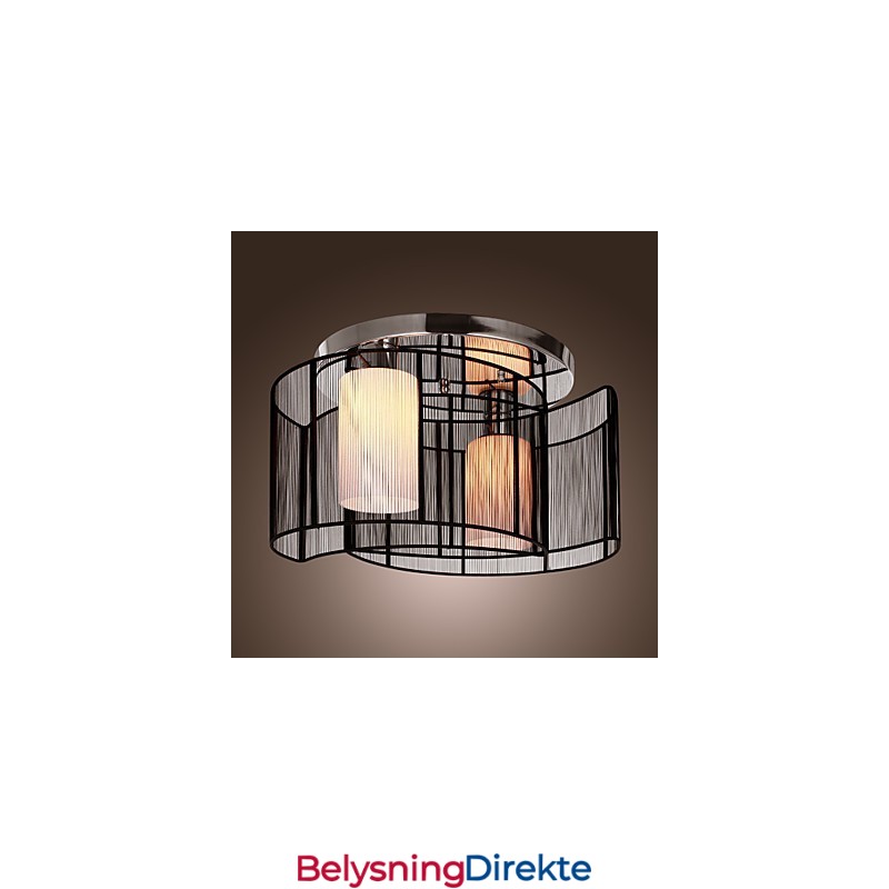 Taklampe Moderne Design 2 Lys Svart