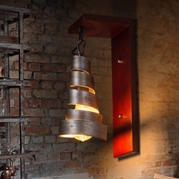 Antikke Trevegglamper Med 1 Lys