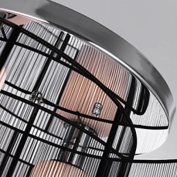 Taklampe Moderne Design 2 Lys Svart