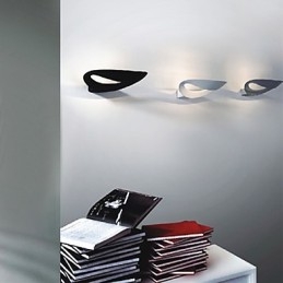 Kunstnerisk Vegglampe Med 1 Lys I Svart-Hvitt
