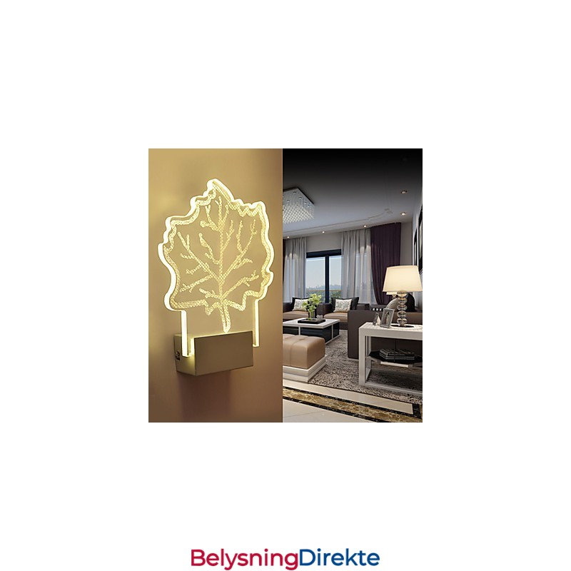 Akryl Vegglampe Pvc Lampelampe Chip Moderne Samtids Metall