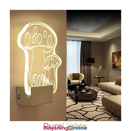 Akryl Vegglampe Pvc Vegglampe Moderne Samtids Metall