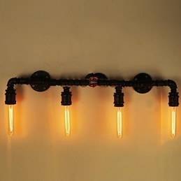 Mini-Vegglampe I Rustikt Metall I Hyttestil