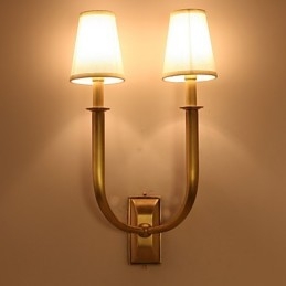 Mini-Vegglampe I Landlig Metall