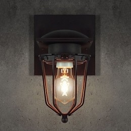 Retro Smijerns Vegglamper, Antikk Vegglampe Med Ett Hode, Minneslampe, Loftslampe I Amerikansk Jern, Vintage Vegglampe I Liten Størrelse