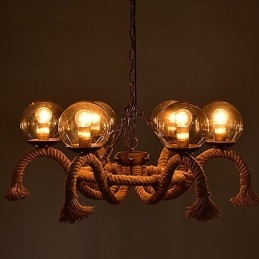 Lysekrone I Ministil I Vintage-Metall