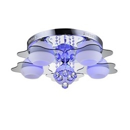 Fjernstyrt 5 Lys Med Blårød Moderne Taklampe For Innfelling