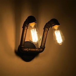 Retro Metallvegglampe Til Kafé