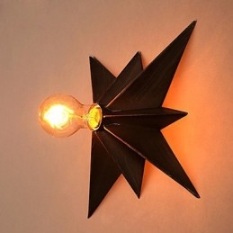 Kort Femkantet Stjernebelysning Personlig Moderne Vegglampe Barnehuslamper