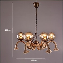 Lysekrone I Ministil I Vintage-Metall