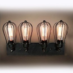 Mini-Vegglampe I Rustikt Metall I Hyttestil
