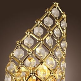 Kunstnerisk Krystallvegglampe Med 2 Lys