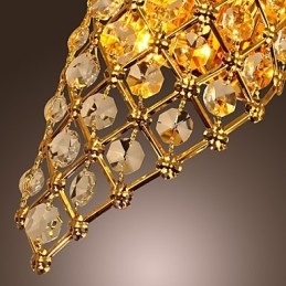 Kunstnerisk Krystallvegglampe Med 2 Lys