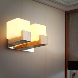 Vegglampetter Ministil Moderne Samtidsstil Tre Bambus
